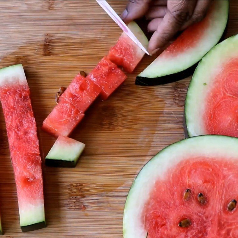 Step 1 Prepare the Watermelon Watermelon Sorbet