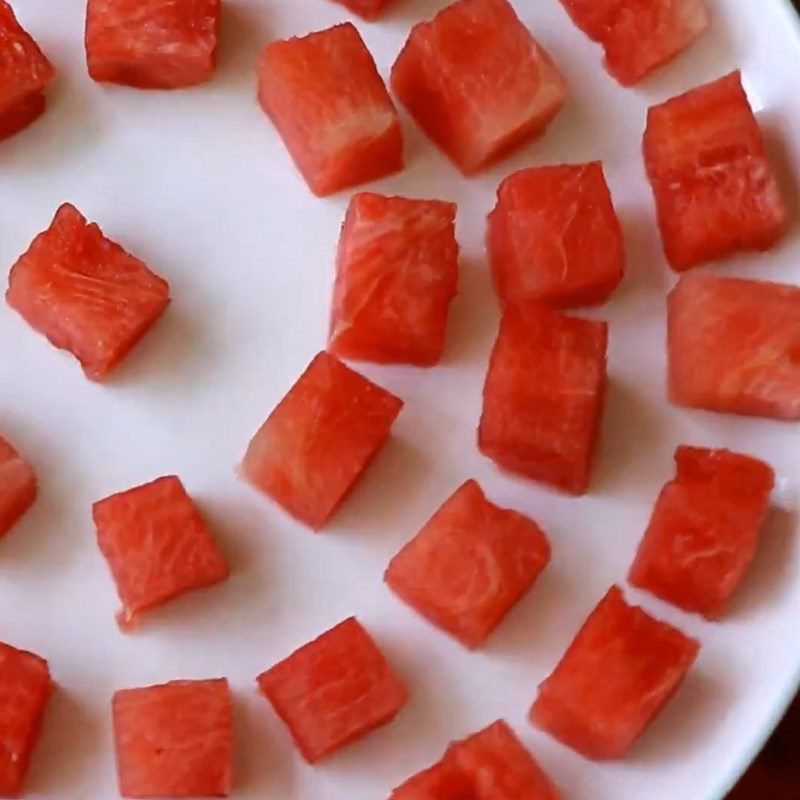 Step 1 Prepare the Watermelon Watermelon Sorbet