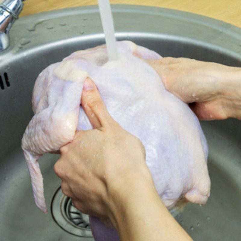 Step 1 Prepare the duck for Braised Duck with Soy Sauce