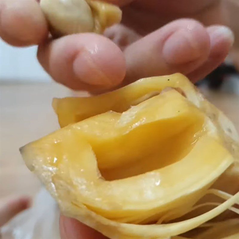 Step 1 Prepare Jackfruit Pulp Ripe Jackfruit