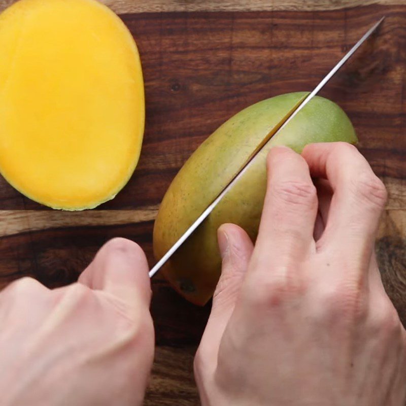 Step 1 Prepare the mango Mango Sorbet