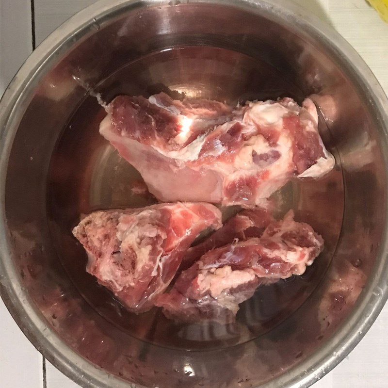 Step 2 Prepare the beef bones for Potato Bone Soup