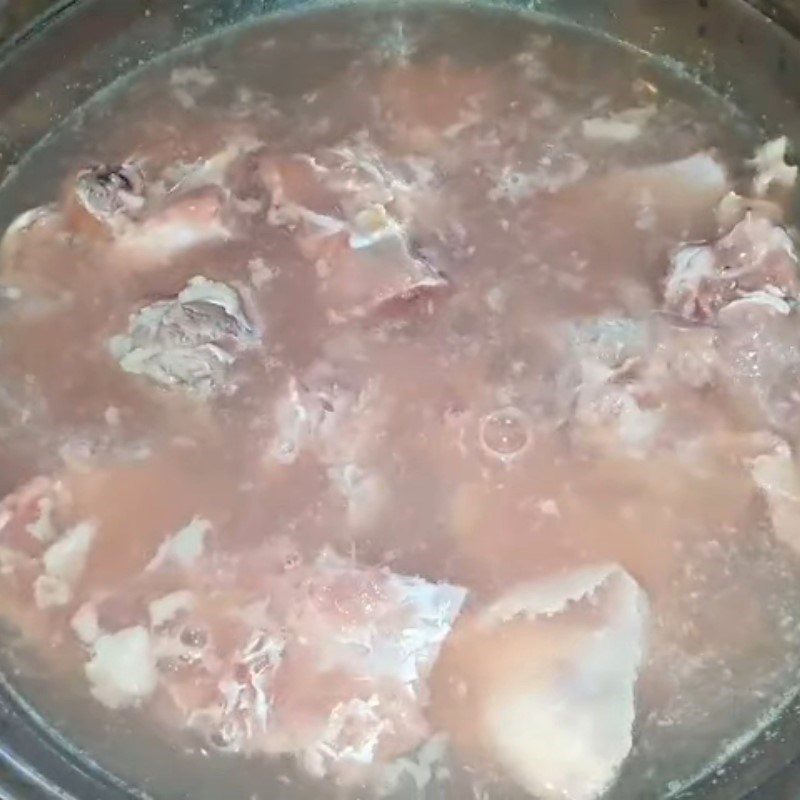 Step 1 Prepare the beef bones for Beef Bone Soup with Mushrooms (Korean Beef Bone Soup)