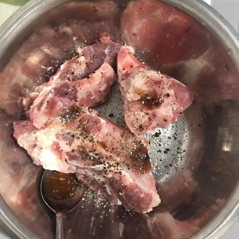 Step 2 Prepare the beef bones for Potato Bone Soup