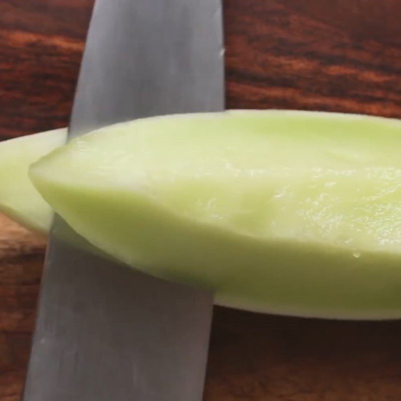 Step 1 Prepare the melon Melon Sorbet