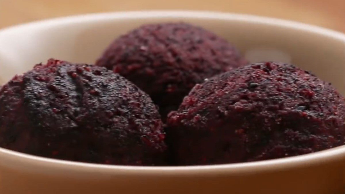 Blueberry sorbet