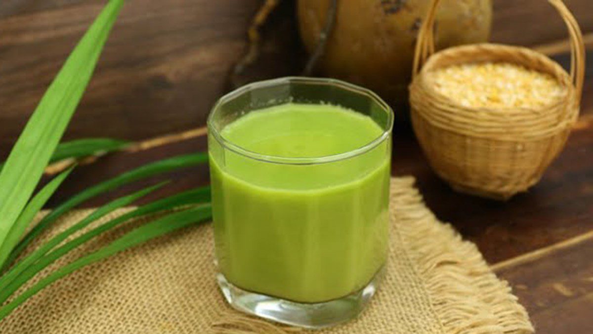 Pandan Leaf Walnut Milk