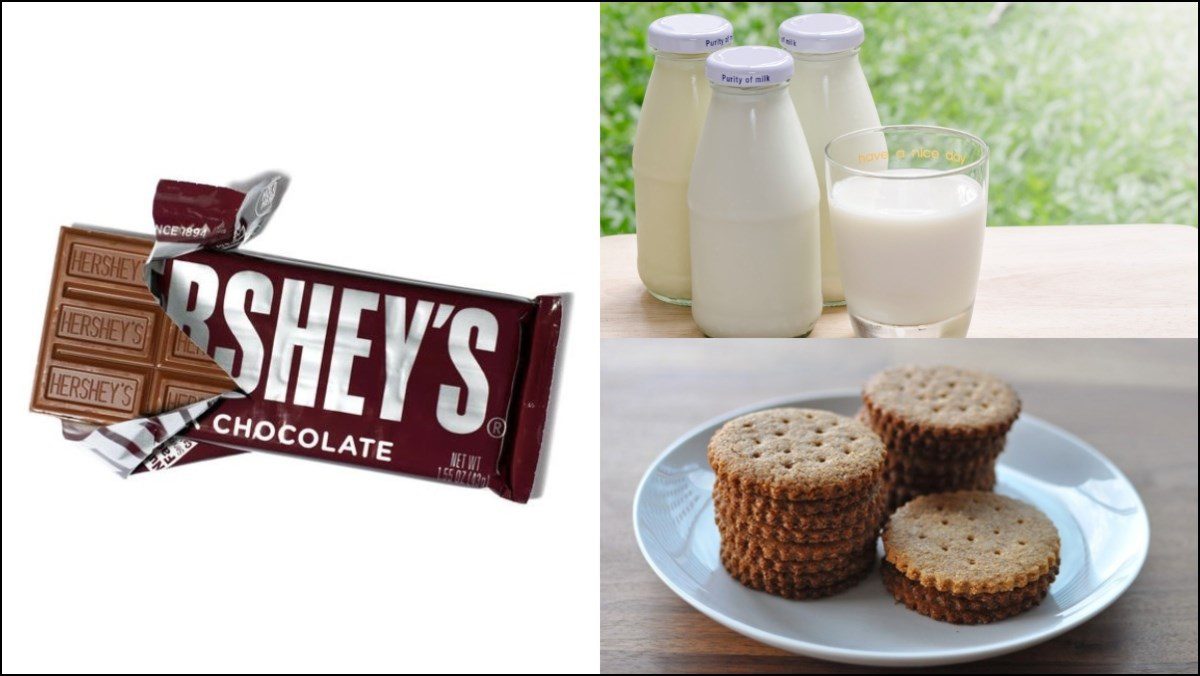 Ingredients for Hershey chocolate milk