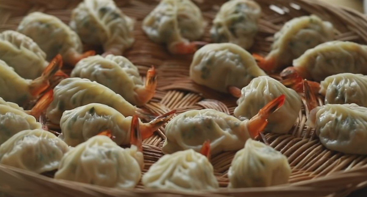 Shrimp zucchini dumplings