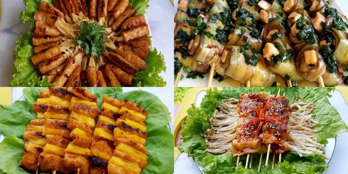 summary of 9 ways to make delicious and attractive grilled vegetarian dishes 12954