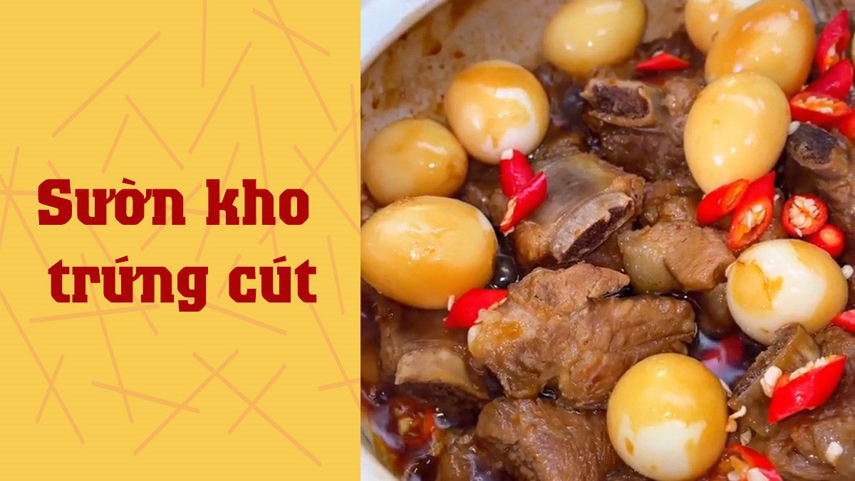 Braised Ribs with Quail Eggs (Recipe shared from TikTok Cooking with TasteVN)