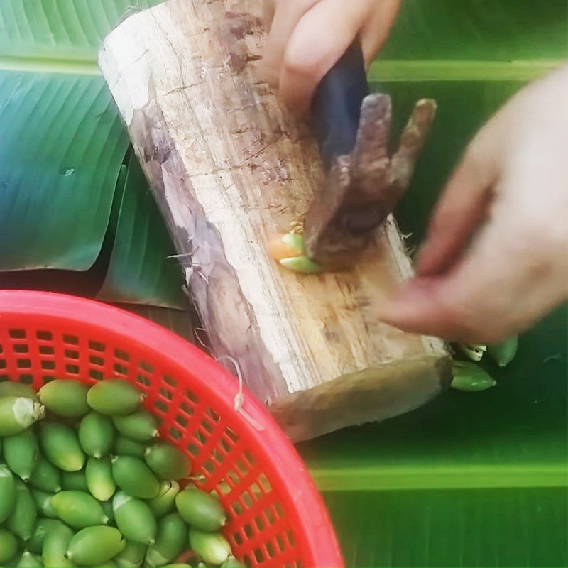 Step 1 Extract the areca nut flesh Young areca nut jam