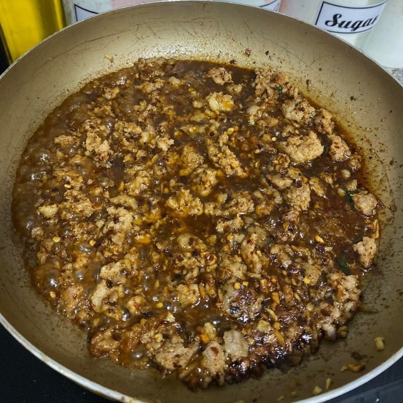 Step 1 Making Sichuan Sauce for Sichuan Tofu (recipe shared by users)