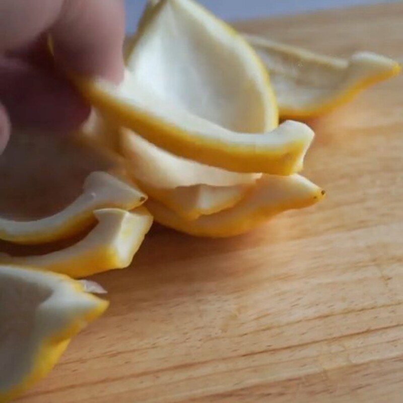 Step 2 Peel the lemon Lemon Peel Jam