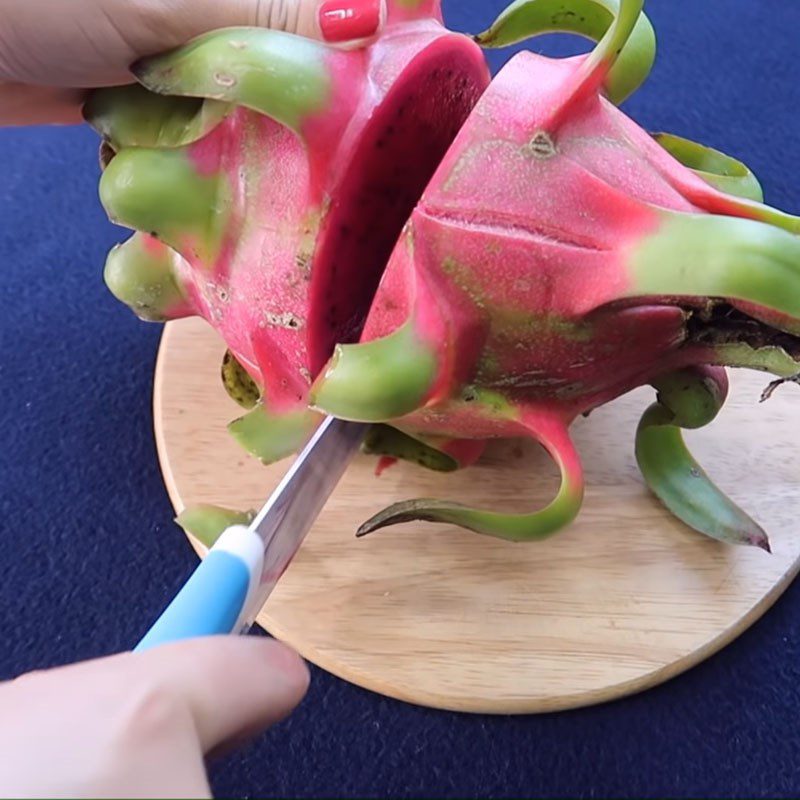 Step 1 Peeling the Dragon Fruit for Dragon Fruit Jam