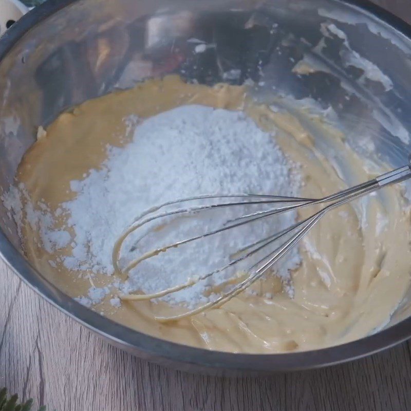 Step 2 Mash the salted egg cheese mixture Salted egg cookies no baking needed