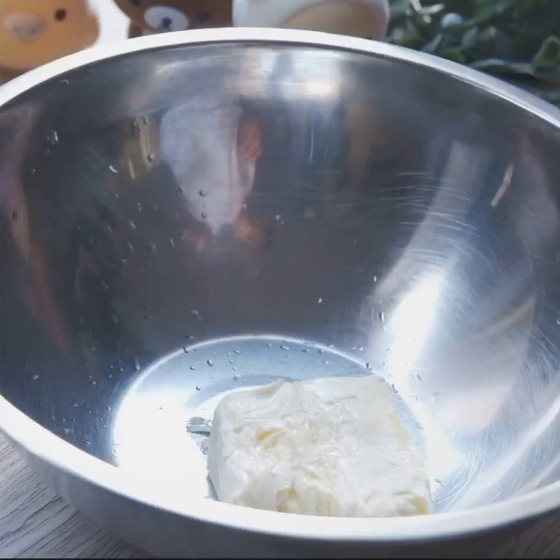 Step 2 Mash the salted egg cheese mixture Salted egg cookies no baking needed