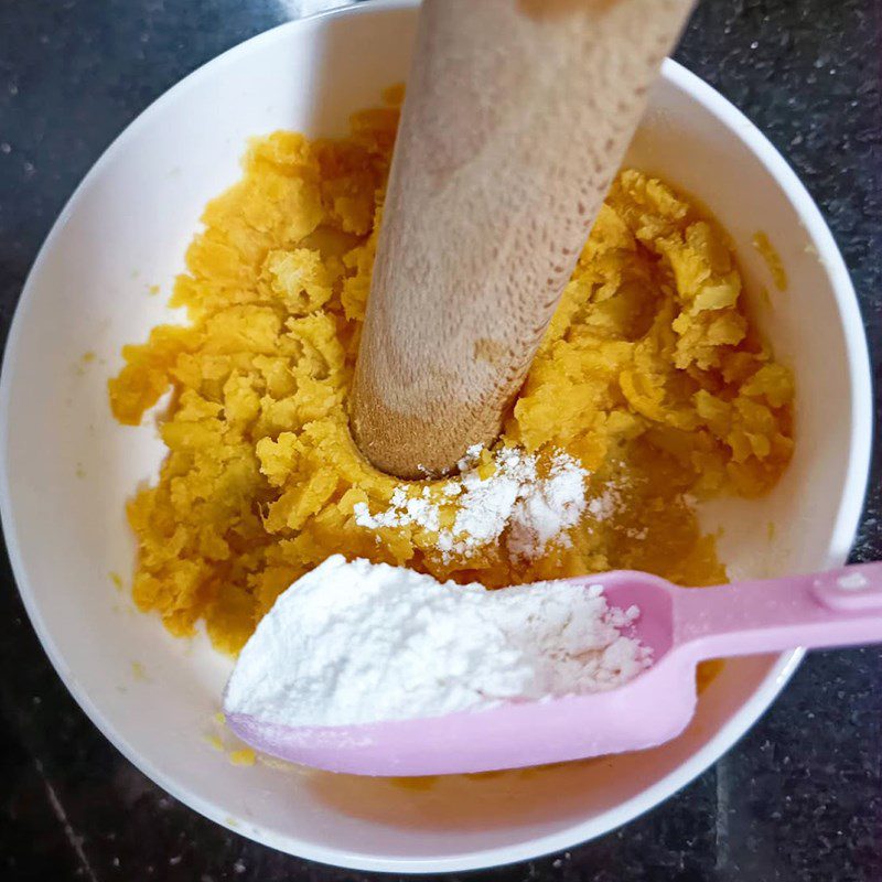 Step 1 Mash the sweet potato  Sweet Potato Cream Tart