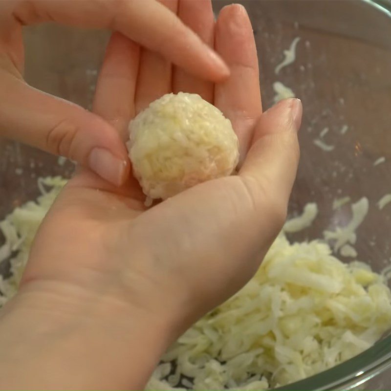 Step 3 Shaping Cabbage Bao