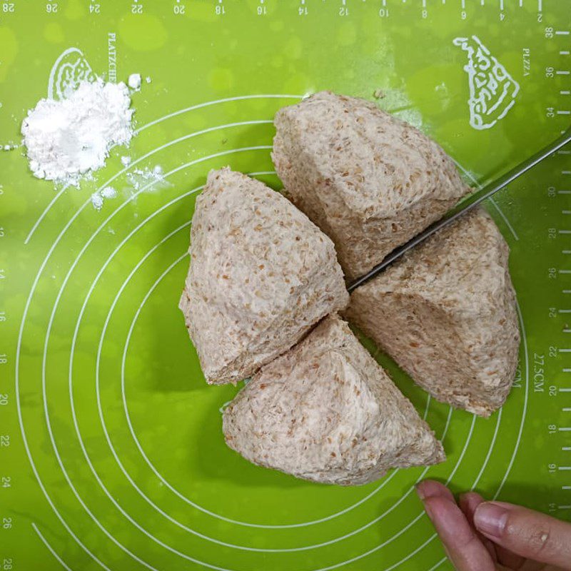 Step 3 Shaping the bread Whole wheat raisin bread