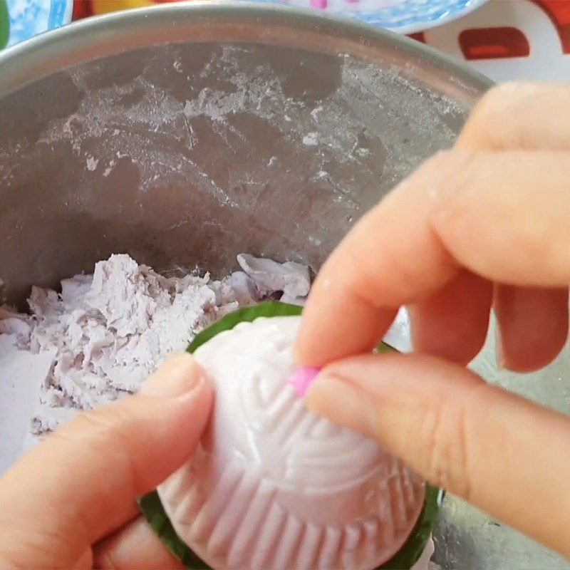 Step 6 Shaping the cake Purple Sweet Potato Cookies