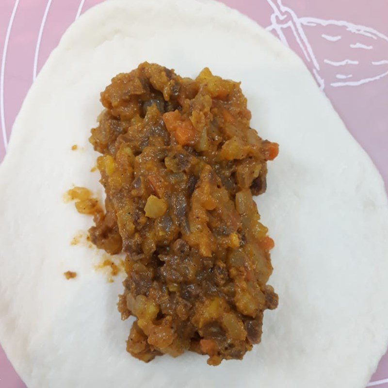 Step 4 Shaping the dough Fried curry bread