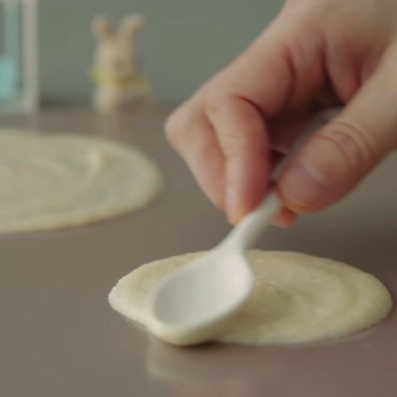 Step 2 Shaping the waffles for Vanilla Waffles