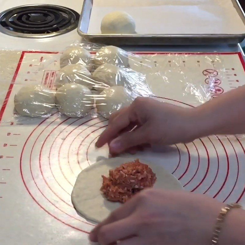 Step 5 Shaping the bread Chicken bread