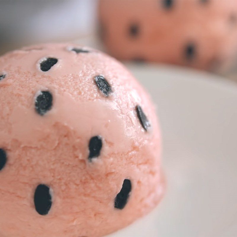 Step 12 Shaping the mousse cake Watermelon mousse cake