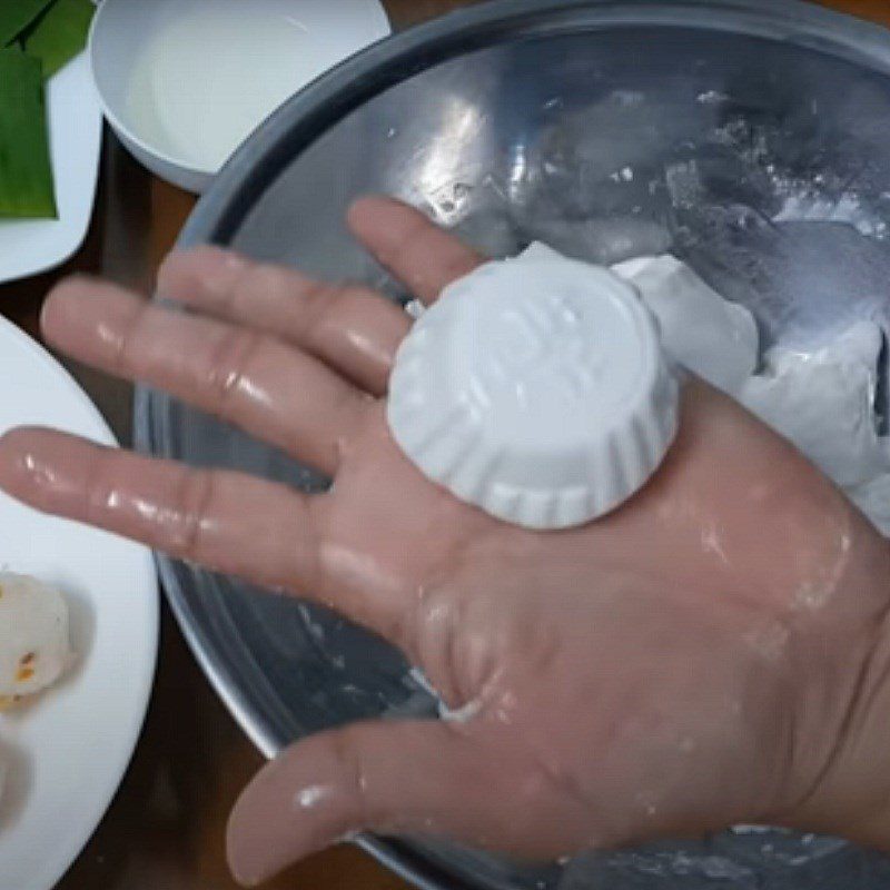 Step 6 Shape and mold the cake Coconut filling cookies