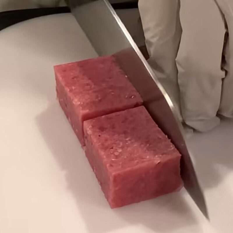 Step 5 Shape and complete fermented beef from beef slices