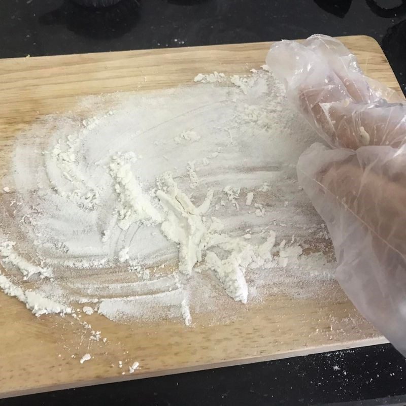 Step 2 Shaping and Baking Black Sesame Cake (Recipe shared by user)