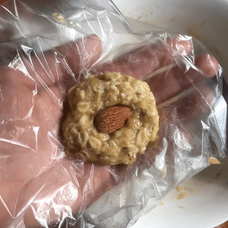 Step 2 Shaping and Baking Almond Oatmeal Cake