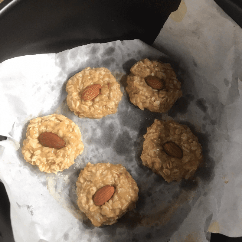 Step 2 Shaping and Baking Almond Oatmeal Cake