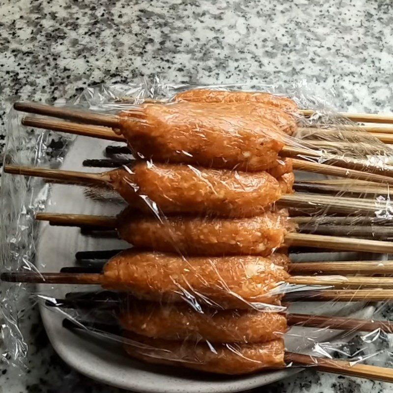 Step 3 Shape and grill the spring rolls