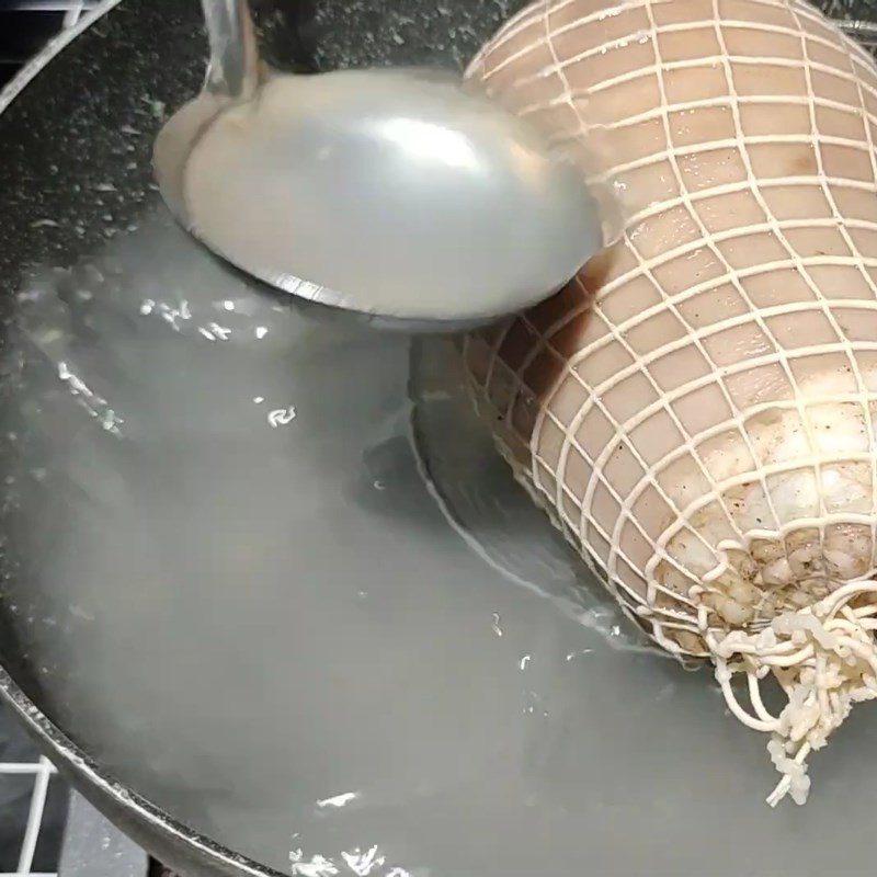 Step 4 Shaping and Salting Salted pork leg