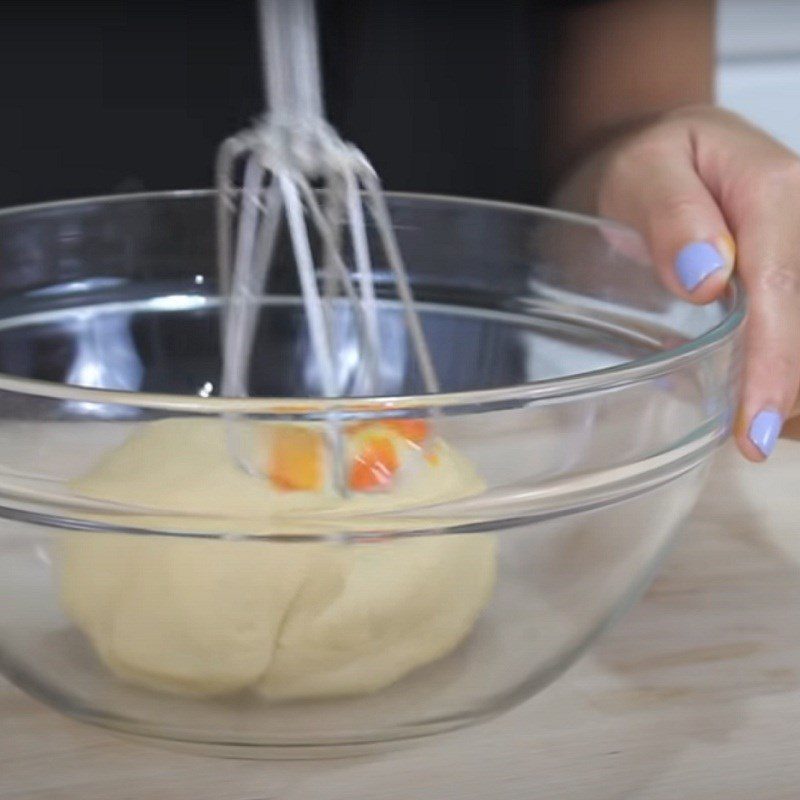 Step 4 Create color and mold for the 3rd time Candy corn cookies