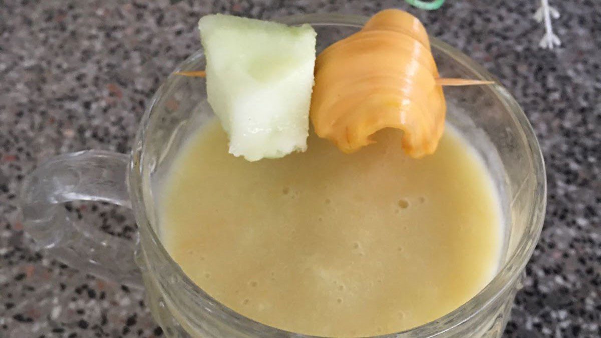 Cantaloupe jackfruit smoothie