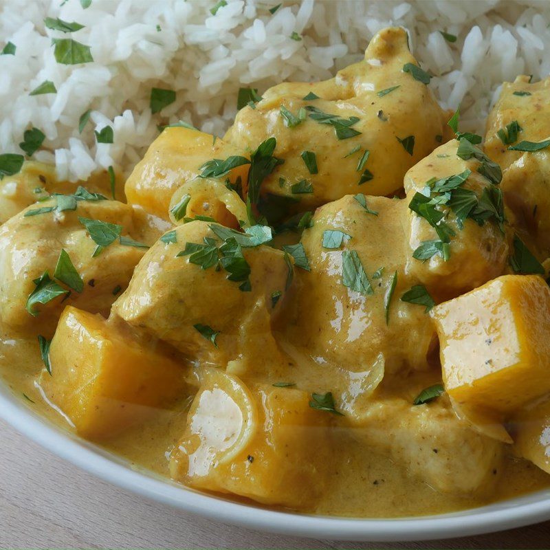 Step 6 Product Indian chicken curry with mango sauce