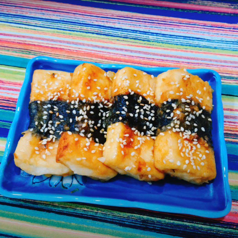 Step 5 Product Fried seaweed roll with teriyaki sauce