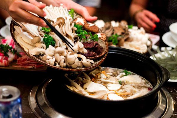 Step 3 Completing Vegetarian Mushroom Hotpot