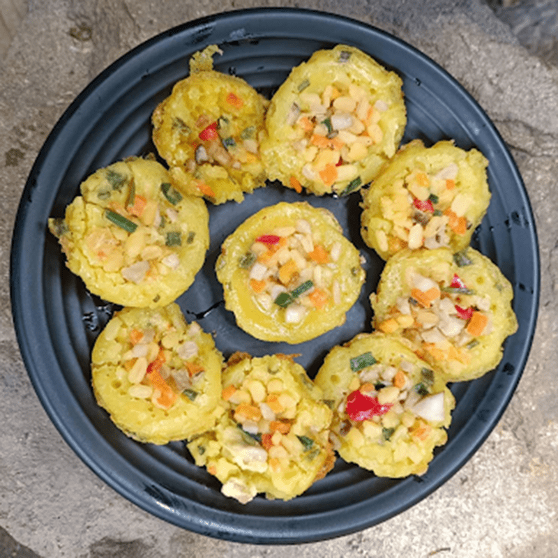 Step 5 Final Product Vegetarian Bánh Khọt