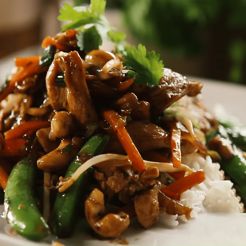 Step 4 Final Product Thai Lemongrass Chicken Stir-fry