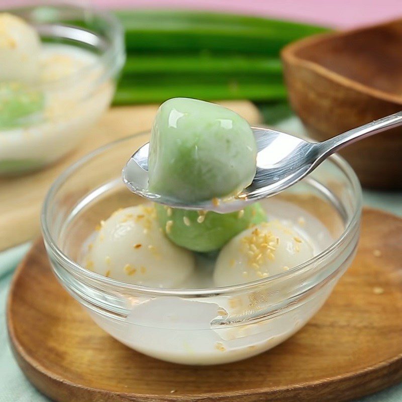 Step 6 Final product Pandan leaf dumplings without filling