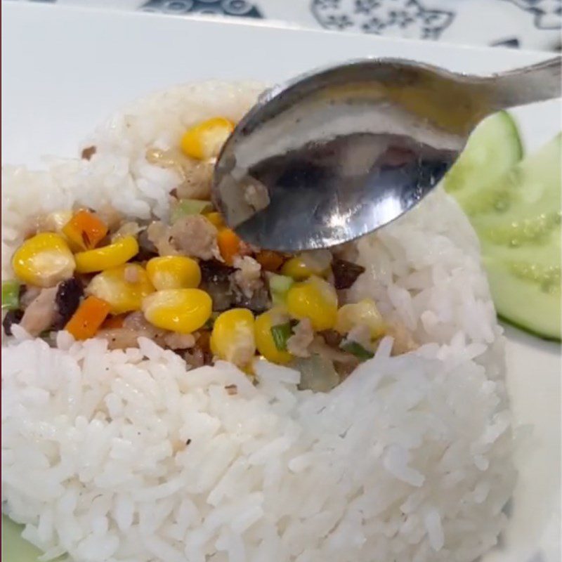 Step 3 Final Product Stir-fried Meat Rice