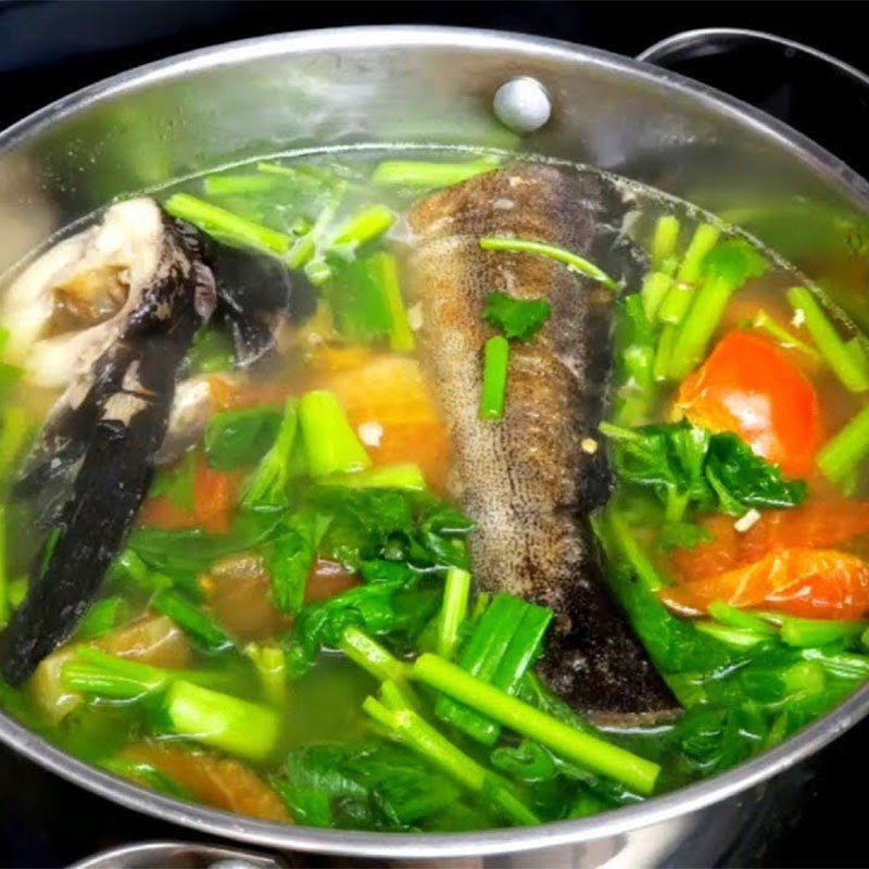 Step 5 Finished Product of Bớp Fish Soup