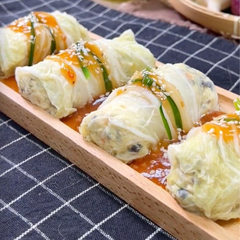 Step 7 Finished Product Cabbage Rolls with Tofu