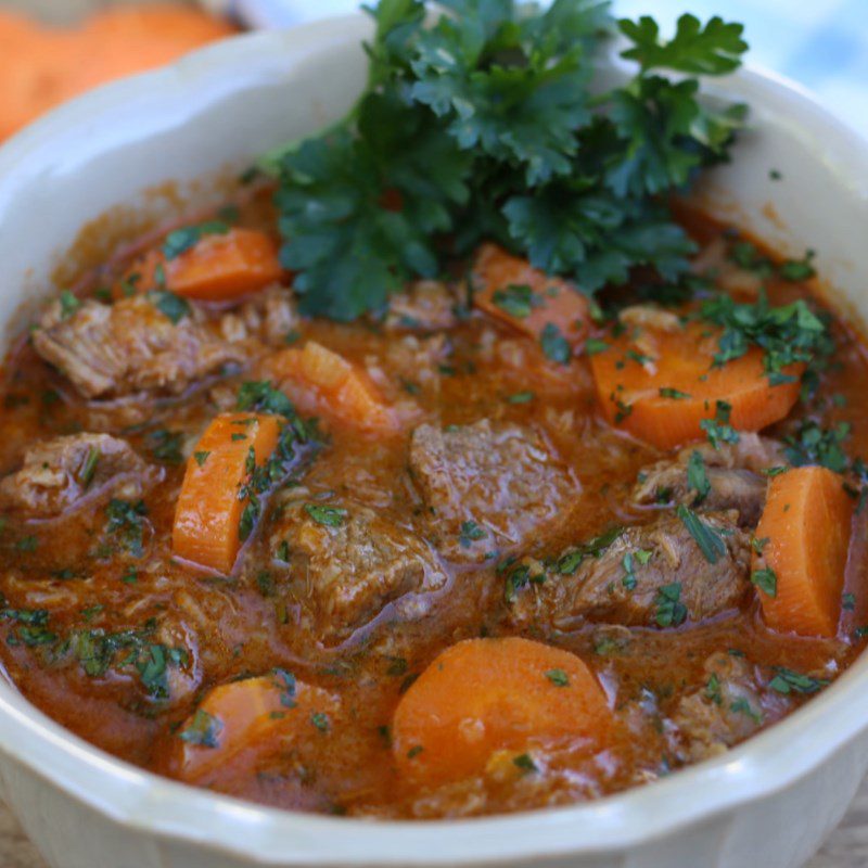 Step 6 Finished Dish Beef Stew with Carrots