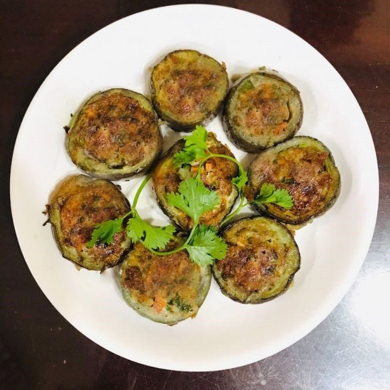 Step 5 Final Product Fried Eggplant with Eggs