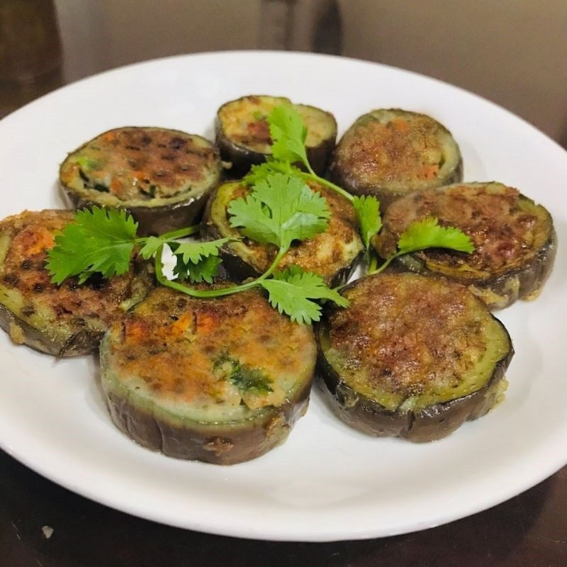 Step 5 Final Product Fried Eggplant with Eggs